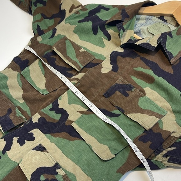 Military woodland camouflage pattern combat American Apparel rip stop size small - Picture 6 of 7